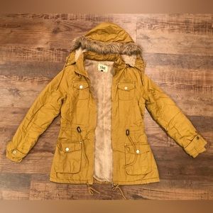 YMI Lined Winter Coat with Detachable Hood - Small